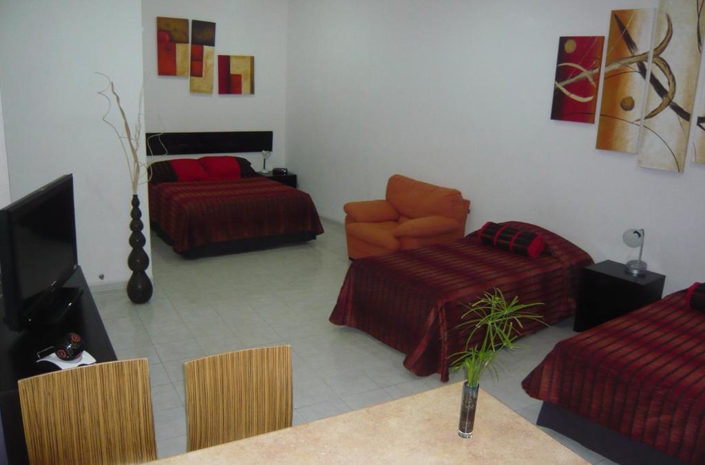 Aparthotel Siete 32 Mérida Zimmer foto